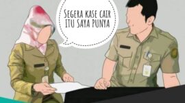 Ilustrasi perintah atasan ke bawahan. 
