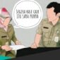 Ilustrasi perintah atasan ke bawahan. 
