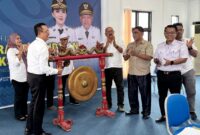 Kadis Pendidikan dan Kebudayaan Abubakar Abdullah saat launching kegiatan semarak pendidikan. 