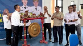 Kadis Pendidikan dan Kebudayaan Abubakar Abdullah saat launching kegiatan semarak pendidikan. 