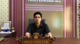 Kasat Reskrim Polres Kepulauan Sula, IPTU Rinaldi Anwar. 