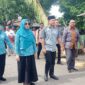 Wakil Bupati Pulau Morotai, Rio Cristian Pawane saat menyabut kedatangan Ketua Tim penggerak PKK Provinsi Maluku Utara. 