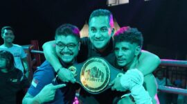 Irman Teapon, petarung asal Sula yang sukses merebut sabuk National Triumph Fight MPI. 