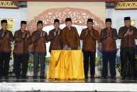 Wagub Malut, Sarbin Sehe saat membuka kegiatan STQH di Sofifi. 