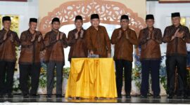 Wagub Malut, Sarbin Sehe saat membuka kegiatan STQH di Sofifi. 