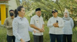 Gubernur Maluku Utara Sherly Laos melakukan kunjungan ke Kampus IV Unkhair di Halmahera Barat. 