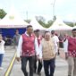 Wali Kota Tidore Kepulauan, Muhammad Senen mendampingi Deputi Bidang Keluarga Sejahtera dan Pemberdayaan Keluarga BKKBN RI, Nopian Andusti dalam rangka Harganas tahun 2025 di Kota Tidore. 