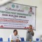 Tokoh Nasional Busyro Muqoddas saat memberikan kuliah umum di Kampus Unibrah Tidore. 