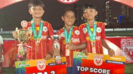 Tiga pemain sepak bola usia dini asal Maluku Utara yang menorehkan prestasi di kancah nasional. 