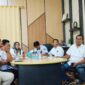 Plt Kepala Dinas Pertanian, Anwar Husen didampingi para Kepala Bidang saat memberikan keterangan pers. 