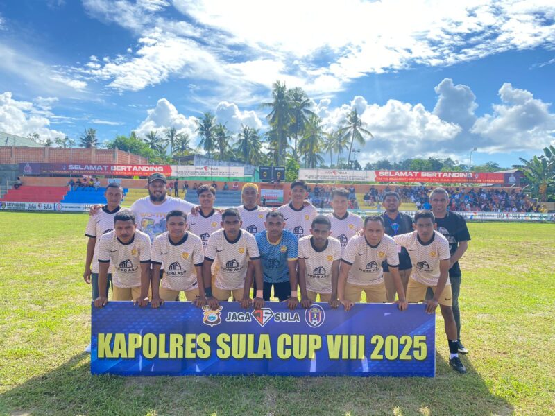 Tim Nui Suya FC asal Desa Waibau berhasil melaju ke babak delapan besar Kapolres Cup 2025.
