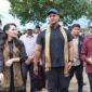 Menpora RI, Ario Bimo Nandito Arieotedjo didampingi Gubernur Malut Sherly Laos dan Plt Kadikbud Malut, Abubakar Abdullah di SMA Negeri 5 Ternate.