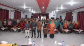 Kegiatan gerakan cegah stunting di Kota Tidore Kepulauan. 