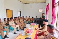 Acara sertijab Camat Mangoli Utara. 