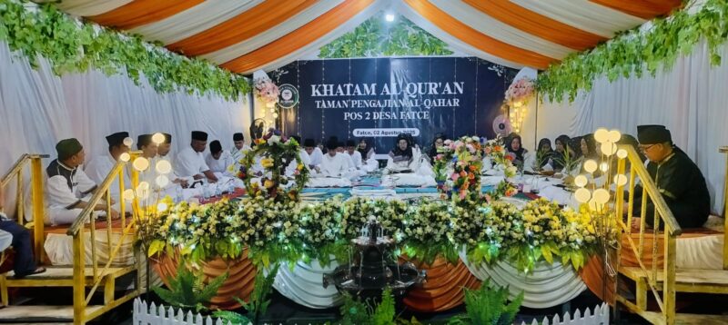 Suasana Khatam Al-Quran di Desa Fance.