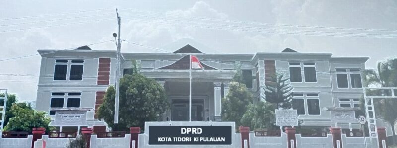 Kantor DPRD Kota Tidore Kepulauan. 