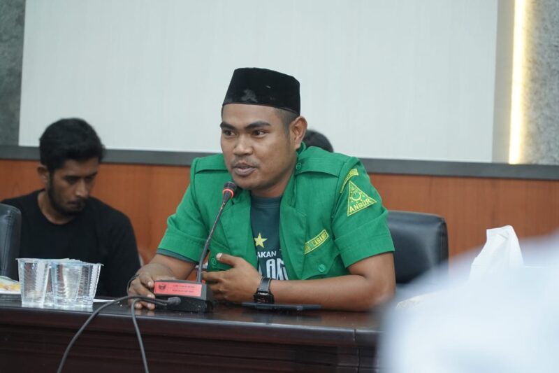 Ketua GP Ansor Kota Tidore, Jafar Noh Idrus. 