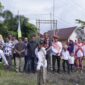 Kedatangan Wali Kota Muhammad Sinen di sambut dengan tarian adat di Desa Bukit Durian. 