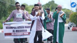 Peserta lomba hadarat dari Kelurahan Rum. 