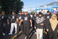 Wagub Malut, Sarbin Sehe jalan sehat bersama dengan keluarga besar RRI. 