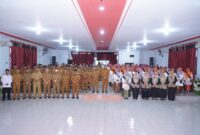 Bunda PAUD se-Kota Tidore Kepulauan dilantik oleh Wali Kota Muhammad Sinen. 