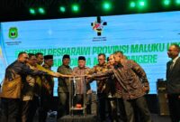 Wagub Malut bersama forkopimda membuka kegiatan Eksebisi Pesparawai dan Lomba Yangere. 