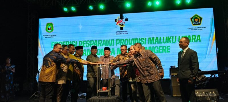 Wagub Malut bersama forkopimda membuka kegiatan Eksebisi Pesparawai dan Lomba Yangere. 