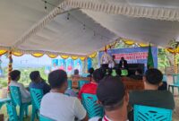 Suasana musyawarah ASKOT Tidore di Bukit Doraemon Kelurahan Tuguwaji. 