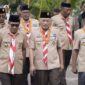 Wakil Walikota Ahmad Laiman bersama Wakil Gubernur Sarbin Sehe dan ketua Kwarda Muhammad Abusama dalam kegiatan pencarian Desa Tadupi sebagai desa Pramuka. 