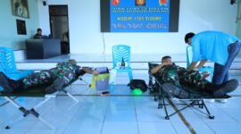Kegiatan Donor Darah yang dilakukan oleh anggota Kodim Tidore dalam rangka HUT ke-80 TNI. 