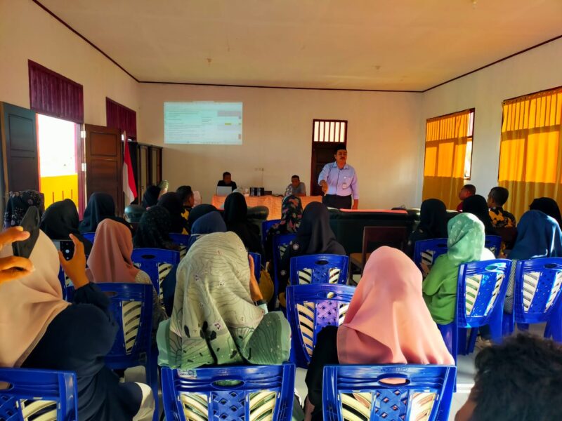 Sosialisasi 7 KAIH di SMP Negeri 1 Sulabesi Tengah. Dokumentasi: Am Teapon/marasai.id