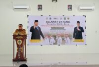 Sekda Kota Tidore Kepulauan, Ismail Dukomalamo memberikan sambutan pada pembukaan SRD 7 Tidore. 