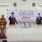 Sekda Kota Tidore Kepulauan, Ismail Dukomalamo memberikan sambutan pada pembukaan SRD 7 Tidore. 