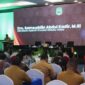 Sekprov Samsuddin A Kadir membuka kegiatan Rakornis Pemberdayaan Masyarakat dan Desa.