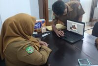 Proses perekaman Tanda Tangan Elektronik (TTE).