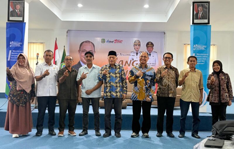 Wakil Gubernur Malut, Sarbin Sehe bersama dengan Saiful Ruray dalam sesi diskusi dan storytalling tentang sang pejuang.