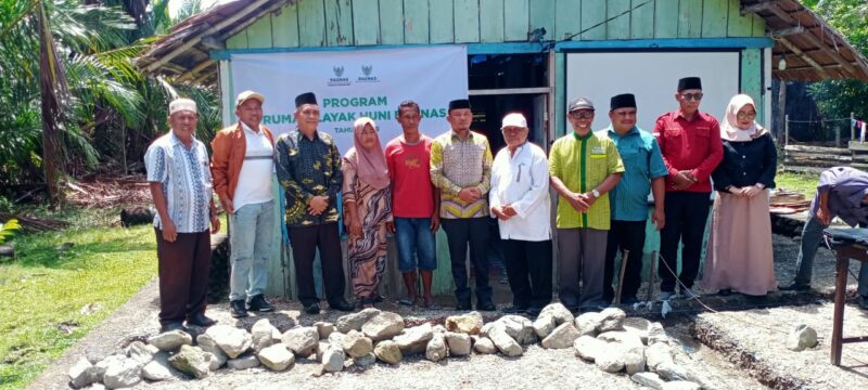 Lokasi pembangunan rumah yang di bangun oleh BAZNAS Kepulauan Sula. 