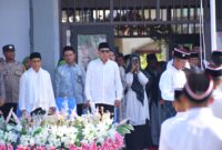 Wakil Wali Kota Ahmad Laiman menghadiri kegiatan hari santri nasional di Pondok Pesantren Harisul khairaat. 