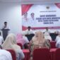 Staf Ahli Wali Kota Bidang Ekonomi, Pembangunan, dan Keuangan, Abdul Hakim Adjam saat membuka kegiatan rakor satu data. 
