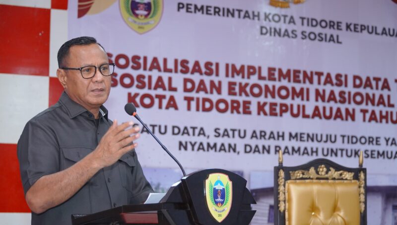 Wali Kota Muhammad Sinen saat memberikan sambutan. 