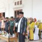Wakil Bupati Sula, Saleh Marasabessy saat menjadi irup pada HUT PGRI dan HGN. 