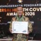 Wali Kota Tidore, Muhammad Sinen saat menerima piagam penghargaan UTC award 2026.