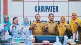 Rapat koordinasi antara Balai Bahasa dan Pemkab Halteng untuk kegiatan revitalisasi bahasa daerah Sawai.