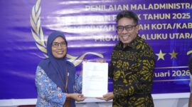 Wakil Wali Kota Tidore Kepulauan, Ahmad Laiman, usai menghadiri penyampaian Opini Ombudsman Republik Indonesia. 