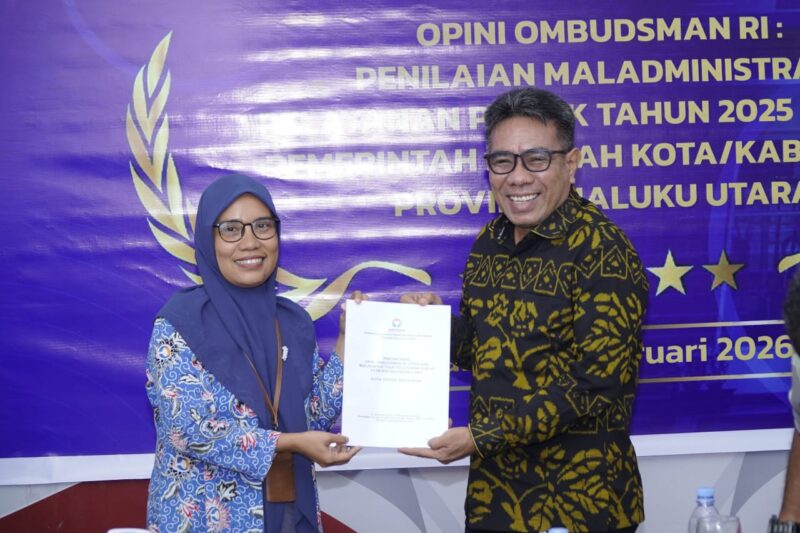 Wakil Wali Kota Tidore Kepulauan, Ahmad Laiman, usai menghadiri penyampaian Opini Ombudsman Republik Indonesia. 