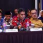 Wakil Wali Kota Tidore Ahmad Laiman menghadiri pertemuan High Level Meeting (HLM) Tim Pengendalian Inflasi Daerah dan Tim Percepatan dan Perluasan Digitalisasi Daerah (TPID-TP2DD) se-Maluku Utara.