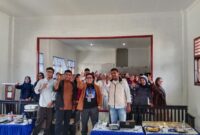 Direktur Musik Kementrian Ekonomi Kreatif, Mohammad Amin bersama Warek III Unibrah dan mahasiswa dalam kegiatan kuliah umum bertema 