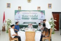 Bupati Kepulauan Sula, Fifian Ade Ningsih Mus saat acara halal bi halal