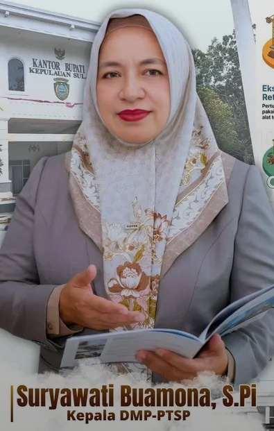 Kepala Dinas PTSP Kepulauan Sula, Suryati Buamona. 