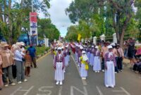 Lomba gerak jalan indah songsong semarak Hardiknas Tahun 2026. (Dokumentasi: Am Teapon/marasai.id